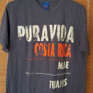 Pura Vida Costa Rica distressed tee
